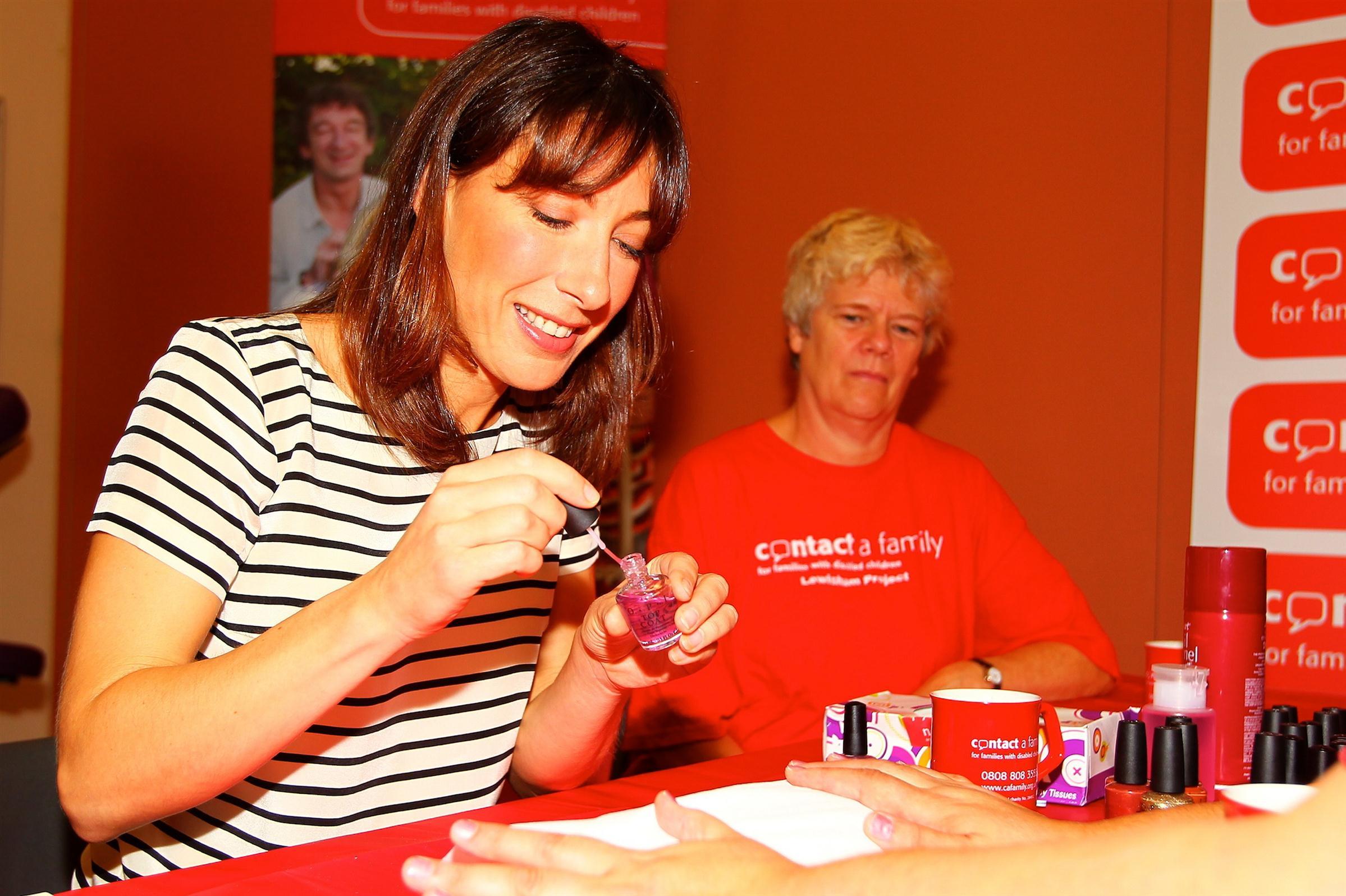 Samantha Cameron gives manicures at the launch of Contact a Family's campaign | Picture 101305